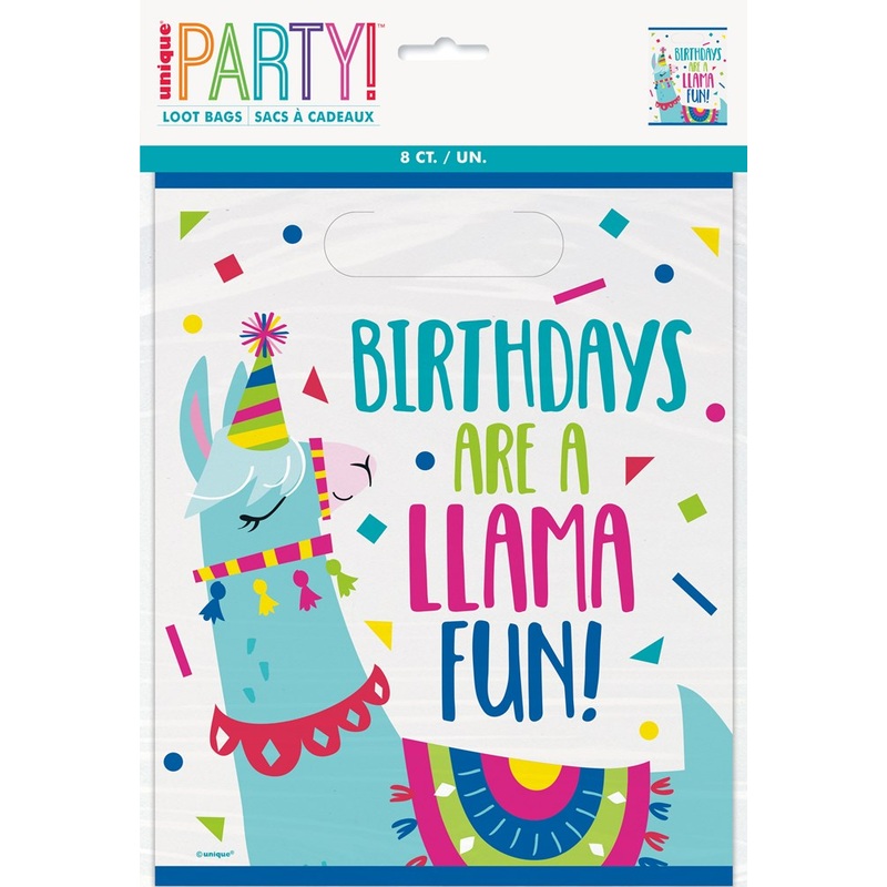 Llama Birthday Lootbag 8ct