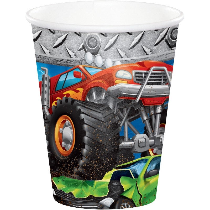 Monster Truck Rally Hot and Cold Cup 9oz 8ct