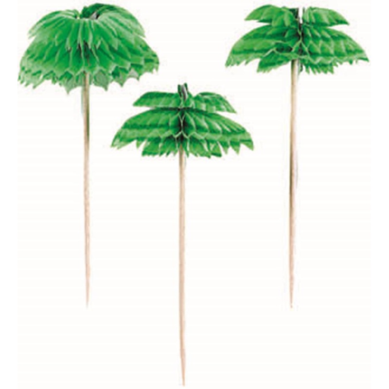 Palm Tree Honeycomb Pick 12ct