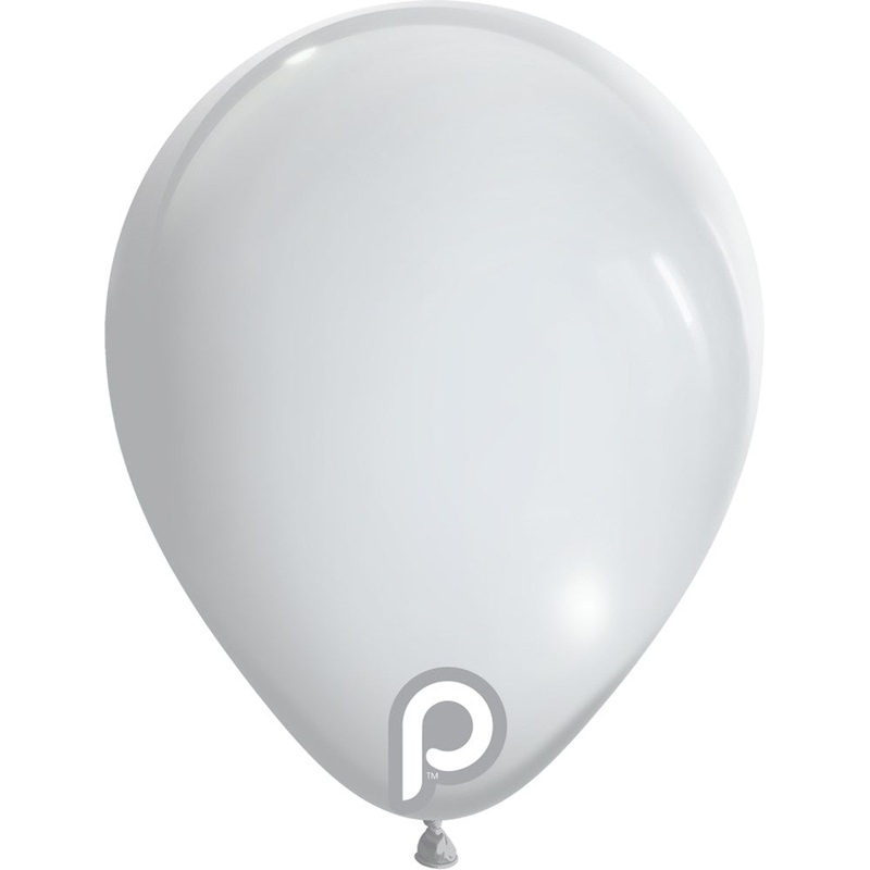 Prima White 5 inch Latex Balloon 100ct