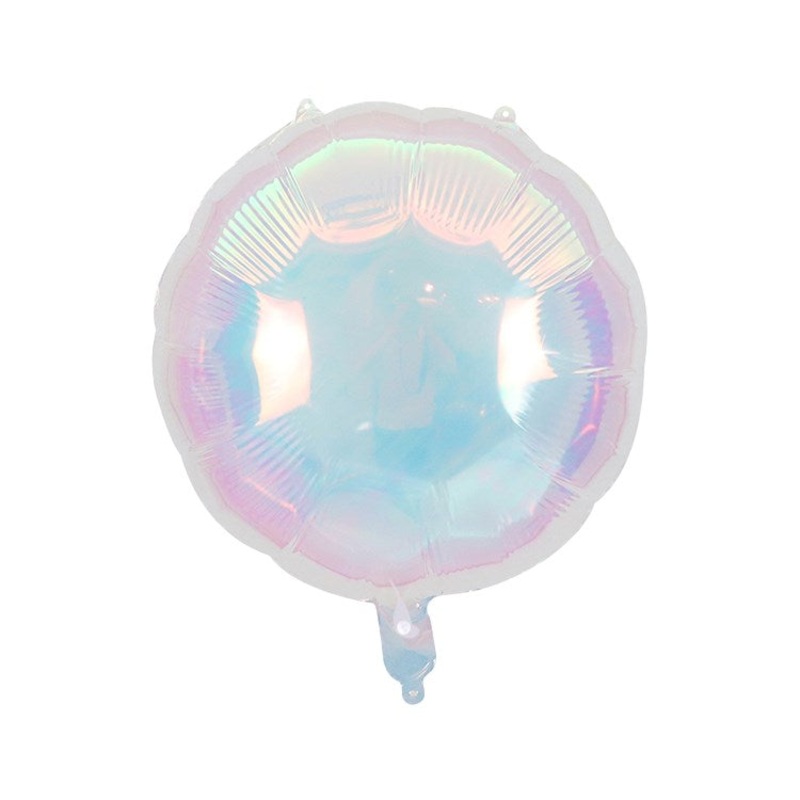 Round Shaped Mother of Pearl Iridescent 18 inch Foil Balloon 1ct