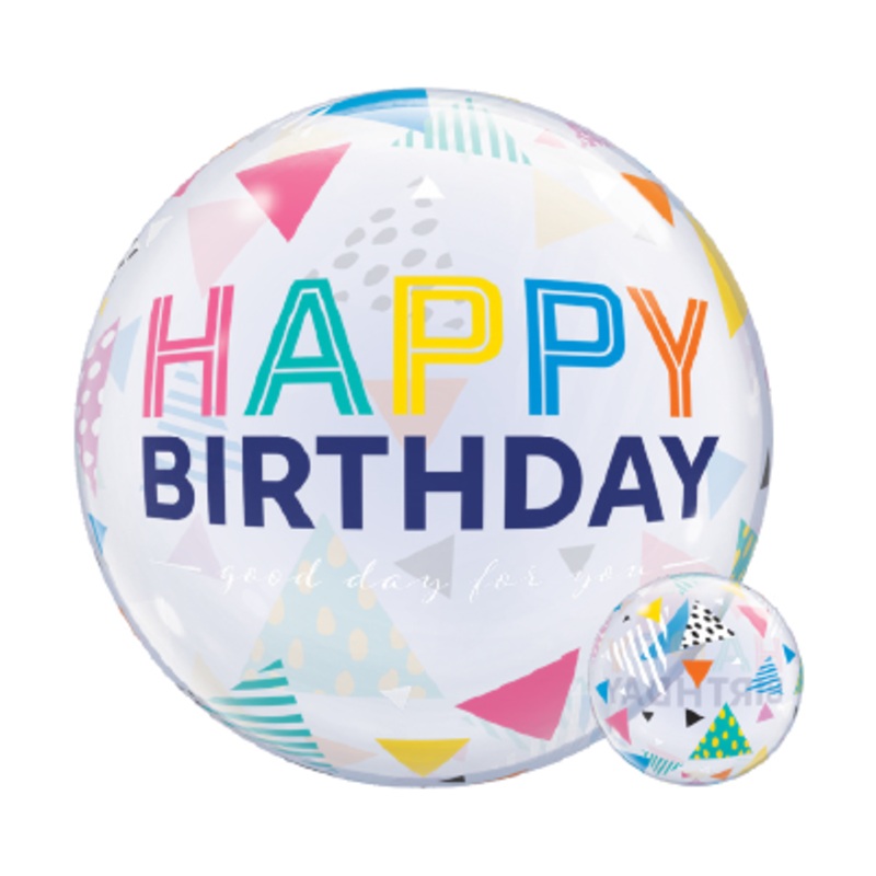 Takara Kosan 22 inch Birthday Rainbow Triangles 1ct