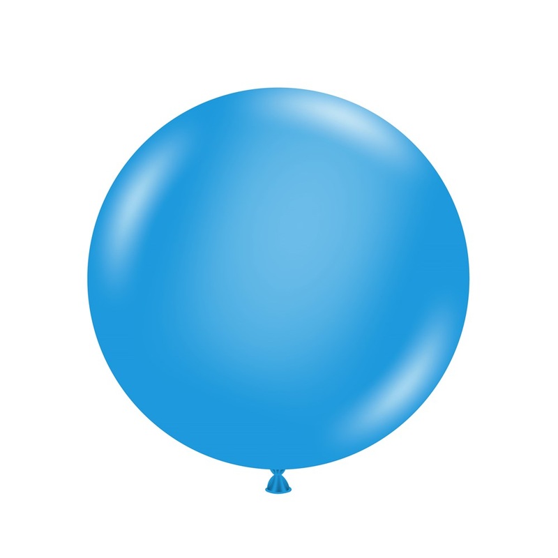 Tuftex Blue 17 inch Latex Balloons 25ct