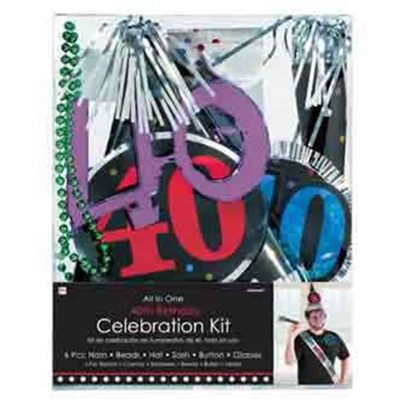 40th Birthday Party Kit 1ct