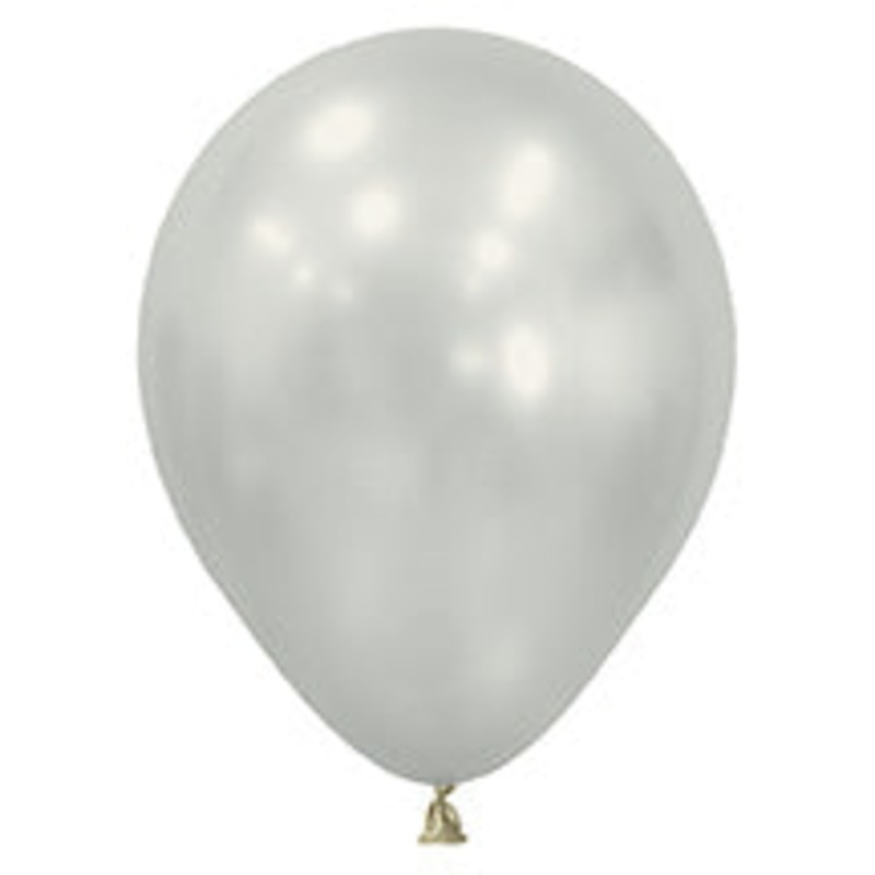 5 inch Sempertex Silk Oyster White Latex Balloons 100 ct