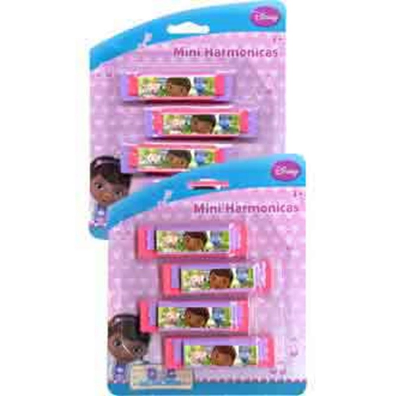 Doc Mcstuffins Mini Harmonica 4pk