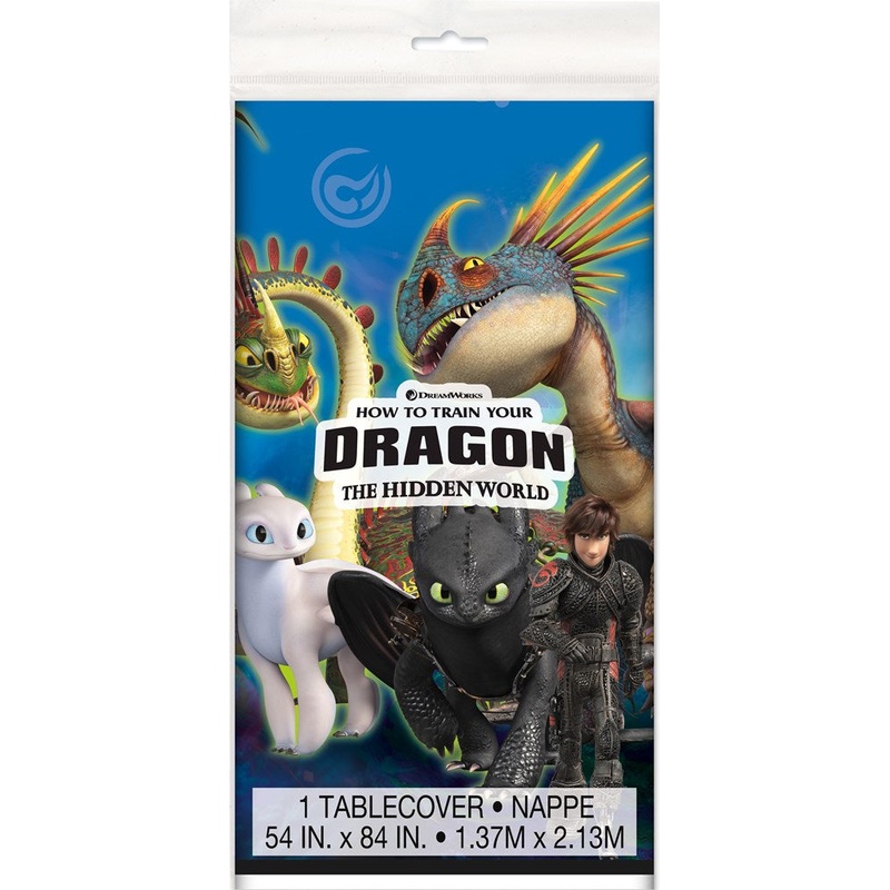 How to Train Your Dragon 3 Rectangular Plastic Table Cover, 54" x 84"