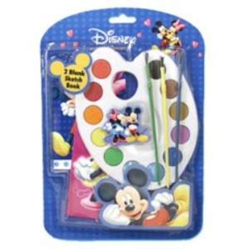 Mickey Paint Set W-2 Book 6ct