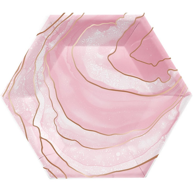 Rose All Day Plate (L) 8ct Geode
