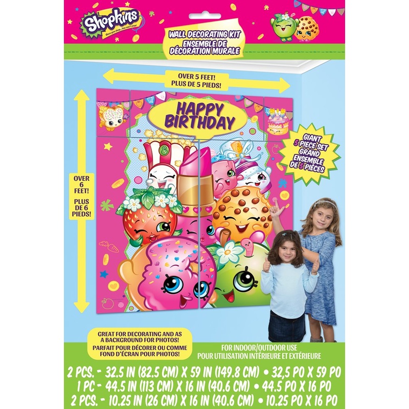 Shopkins Wall Decoor Kit