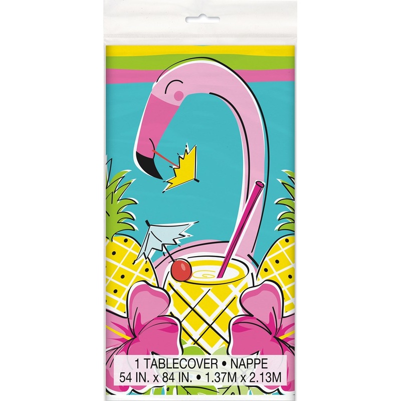 Summer Pineaple Flamingo Tablecover 54x84