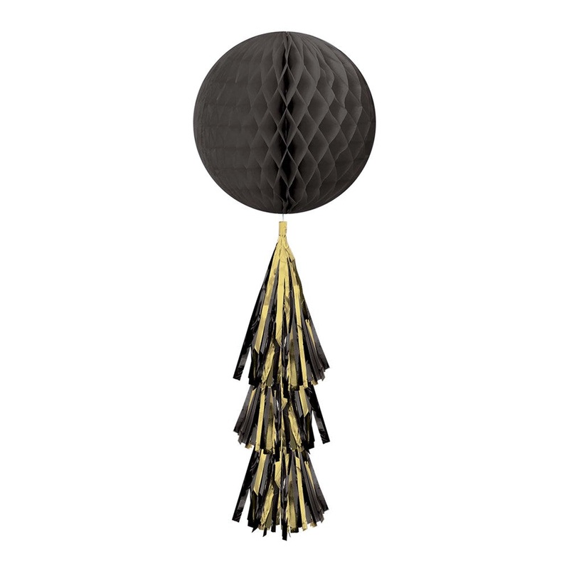 Tissue Tassel Ball 1ct - Black