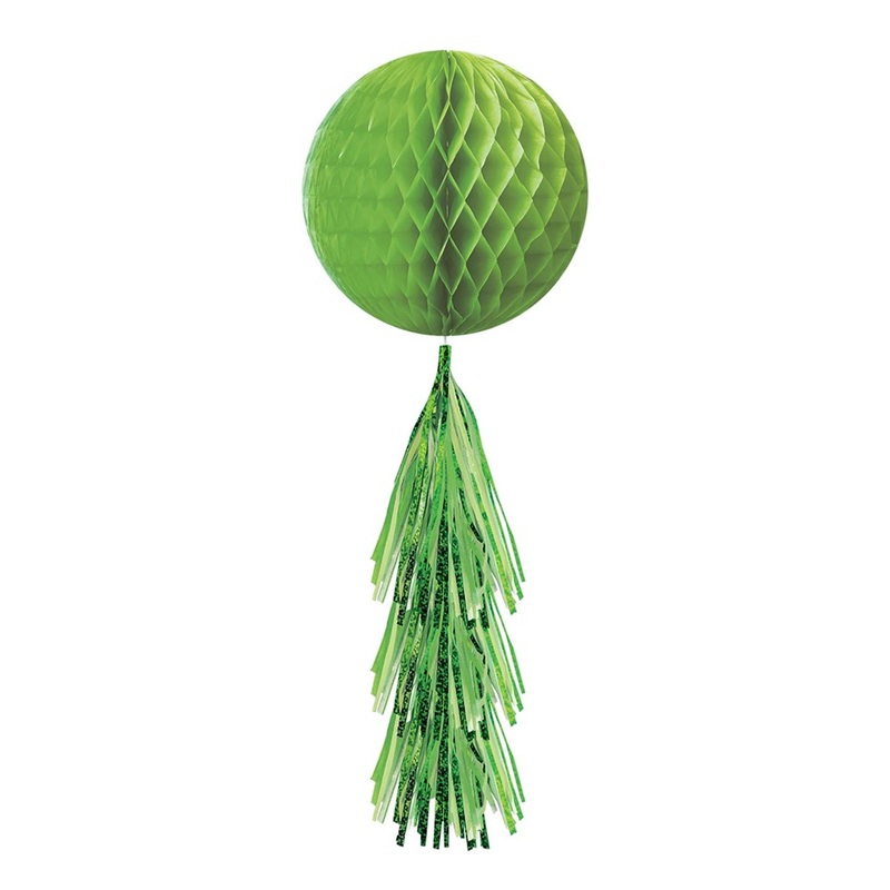 Tissue Tassel Ball 1ct - Kiwi