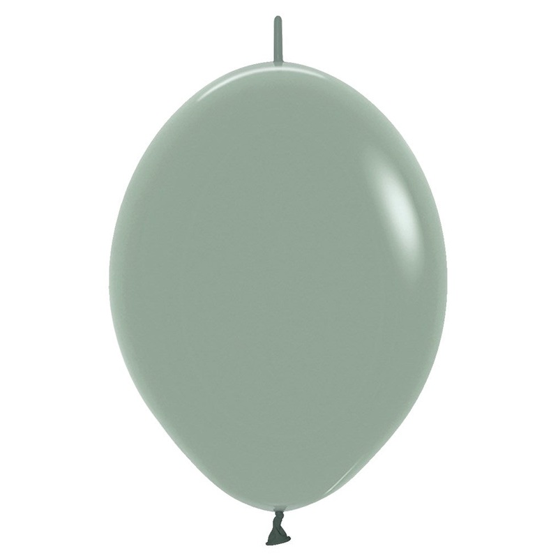 12 inch Sempertex Pastel Dusk Laurel Green LINK-O-LOON 50ct