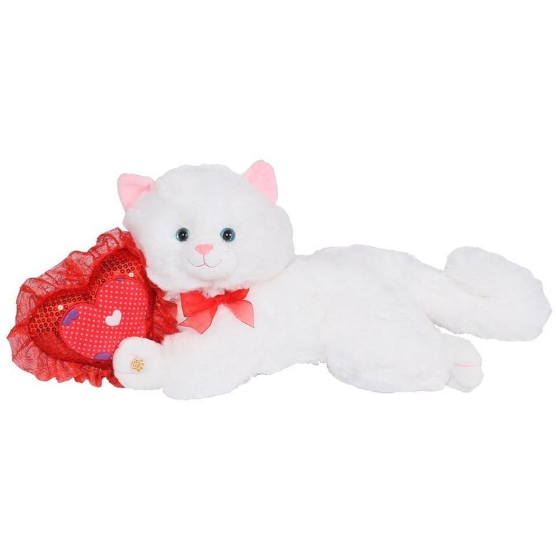 15in Sassy Cat Red Heart