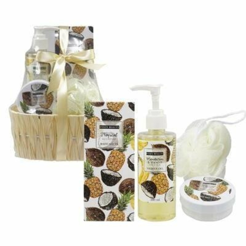 4 Piece Mandarin Mango and Tropical Bath Set