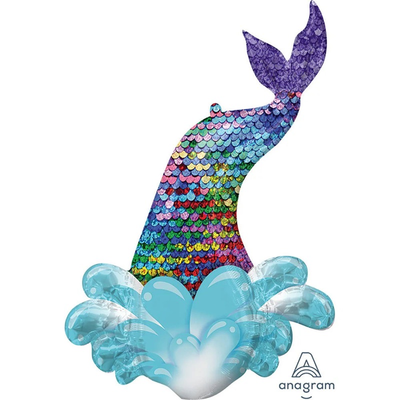Anagram 39 inch Mermaid Sequin Foil Balloon 1ct
