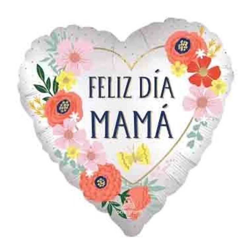 Anagram Feliz Dia De Mama Blooms 18 inch Foil Balloon 1ct