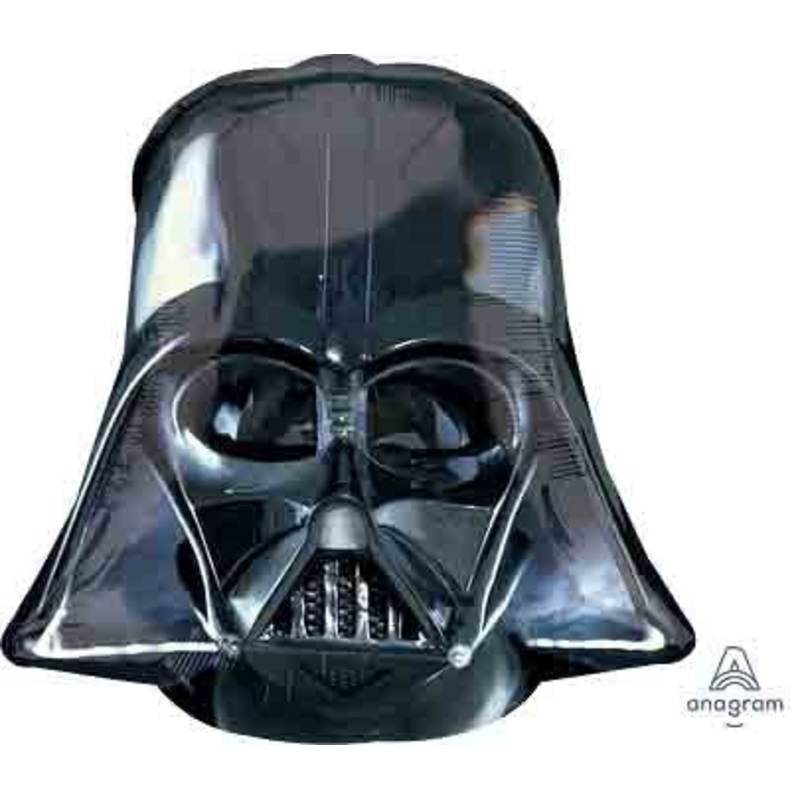 Anagram Star Wars Darth Vader Black Helmet Foil Balloon 1ct