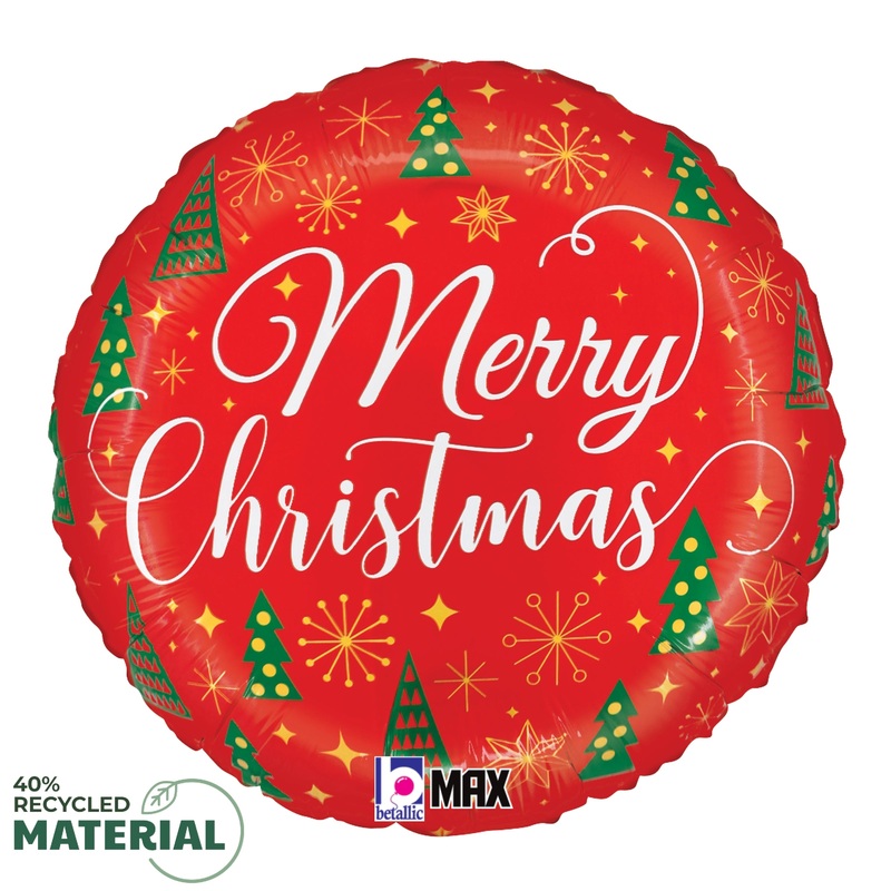 Betallic Elegant Christmas 18 inch MAX Float Foil Balloon 1ct