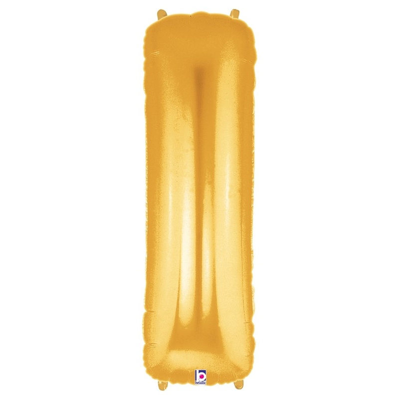 Betallic I Gold 34 inch Shaped Foil Balloon 1ct