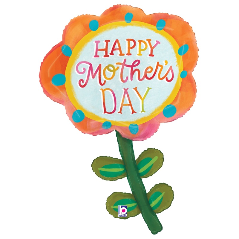 Betallic Mother's Day Spring Flower 31 inch Foil Shape 1ct