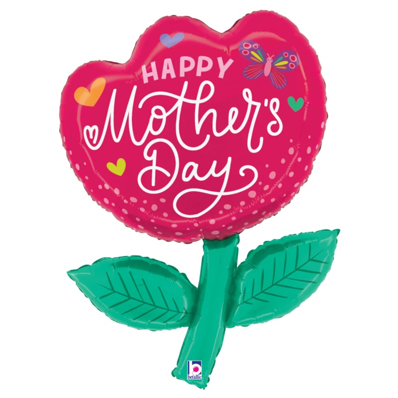 Betallic Mother's Day Tulip 32 inch Foil Shape Packaged 1ct