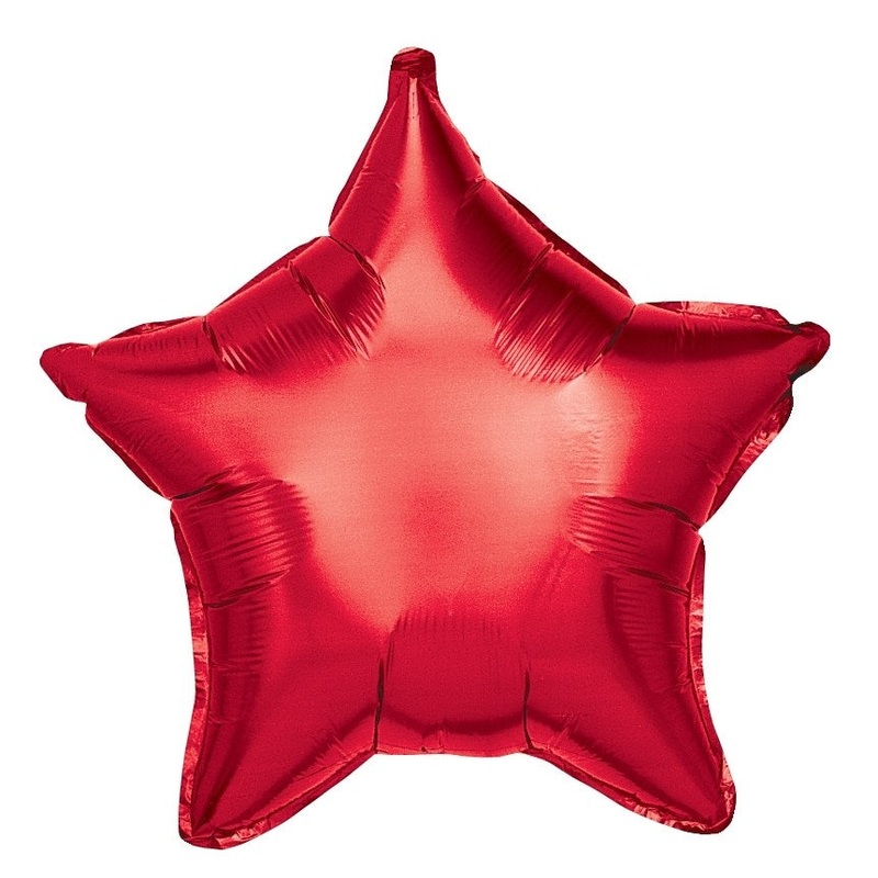 Betallic Red Star 19 inch Star-Shaped Balloon 1ct