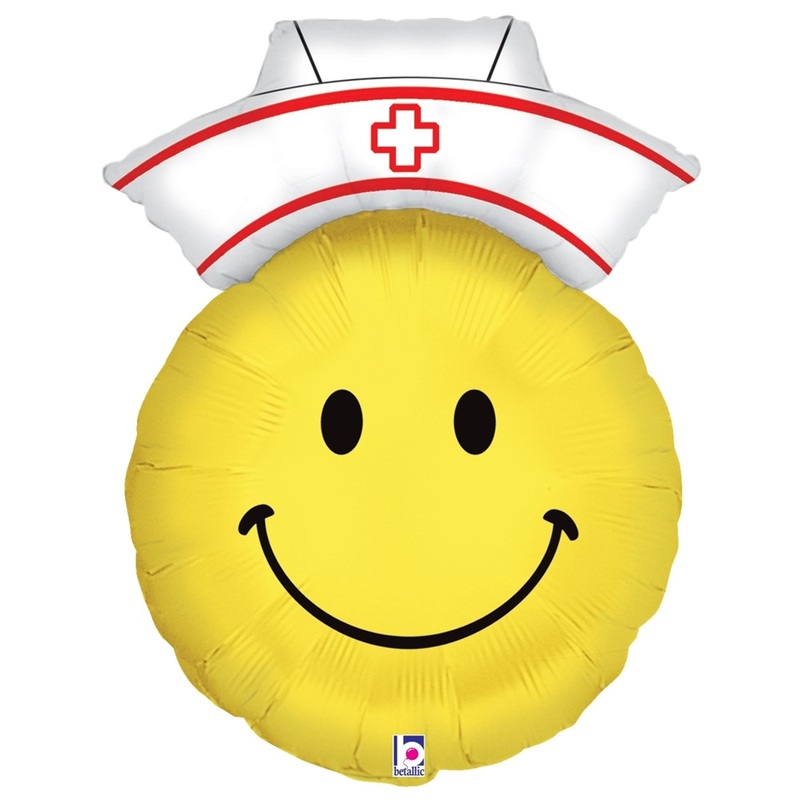 Betallic Smiley Nurse 20 inch Shaped Foil Balloon 1ct