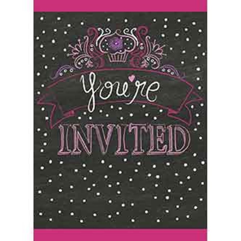 Birthday Sweets Invites 8ct