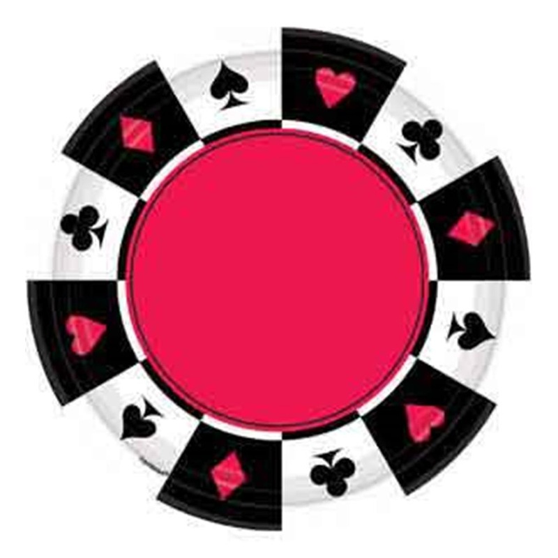 Place Your Bets Plate 12in 10ct