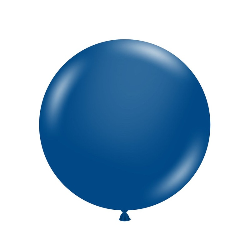 Tuftex Crystal Sapphire Blue 17 inch Latex Balloons 25ct