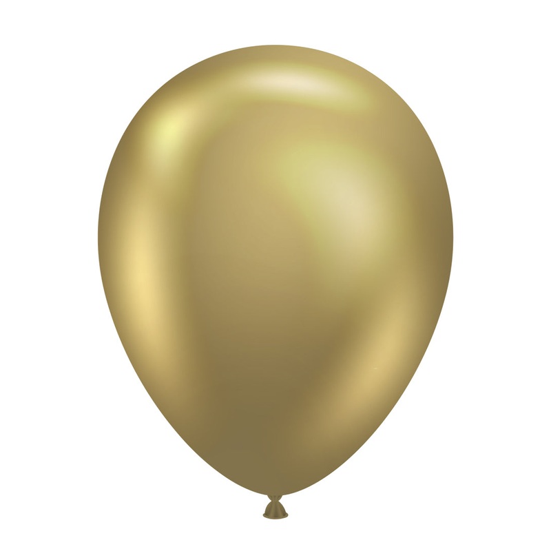 Tuftex Effects Golden 11 inch Latex Balloons 200ct