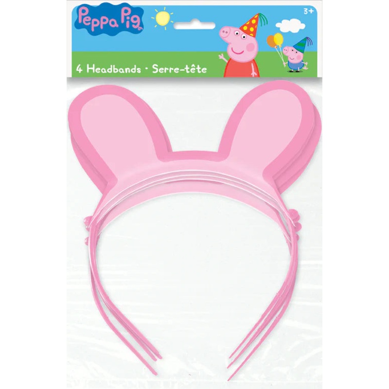 4 Peppa Pig Paper Headband