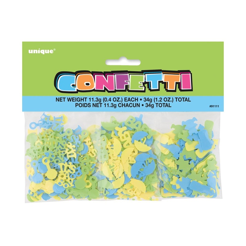 Baby Shower Confetti Blue 1.2oz