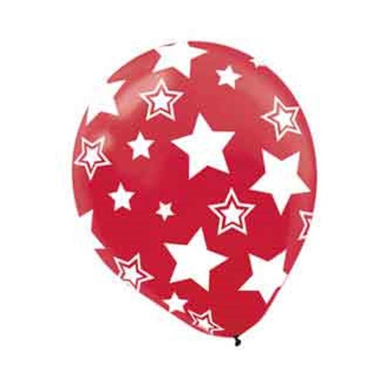 Balloon - Stars Red