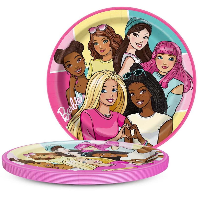 Barbie Large Plate 8ct