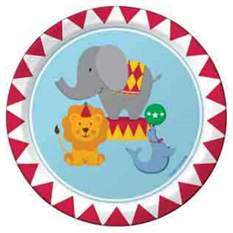 Circus Time Plate (S) 8ct