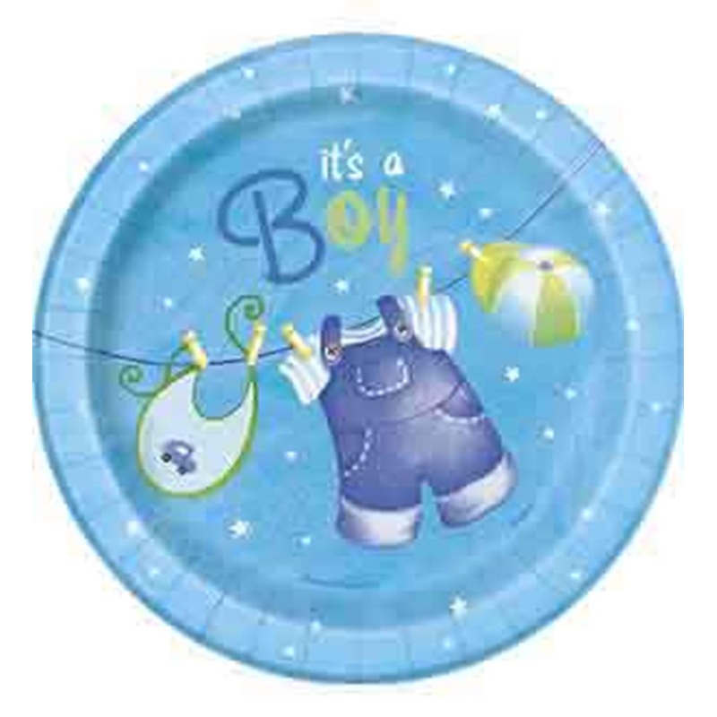 Clothesline Blue Plate (S) 8ct