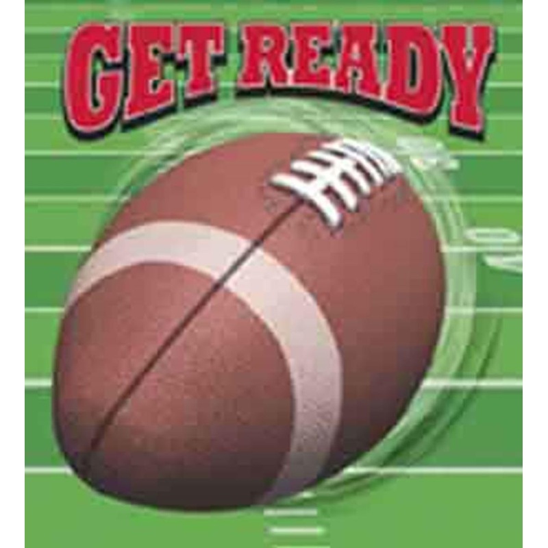 Football Spiral Invitations 8ct