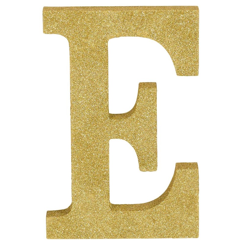 Letter E 8.875 inch H x 5.75 inch W x 1 inch D 1ct