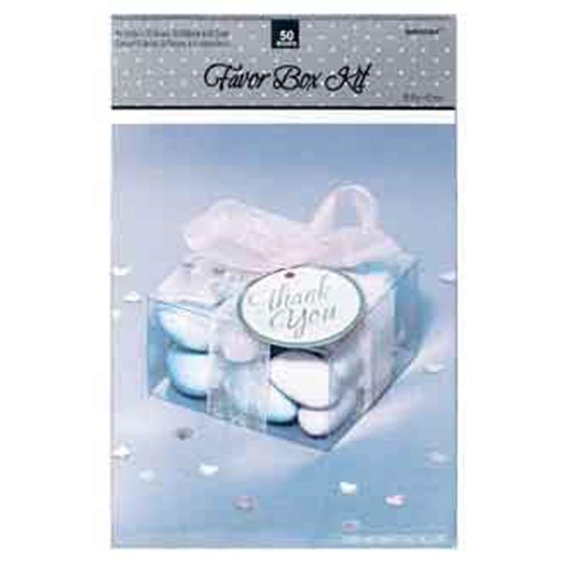 Mega Pack Clear Favor Box Kit