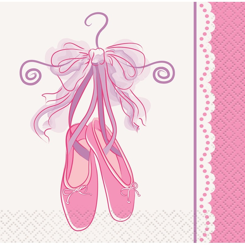 Pink Ballerine Napkin (S) 16ct