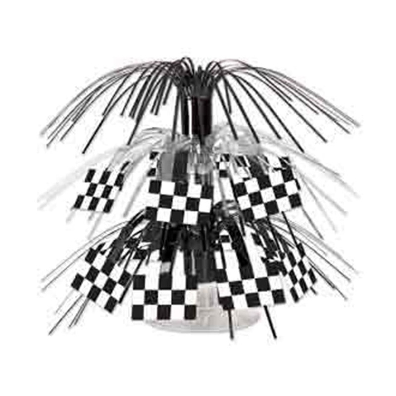 Racing Checkered Cascade Centerpiece