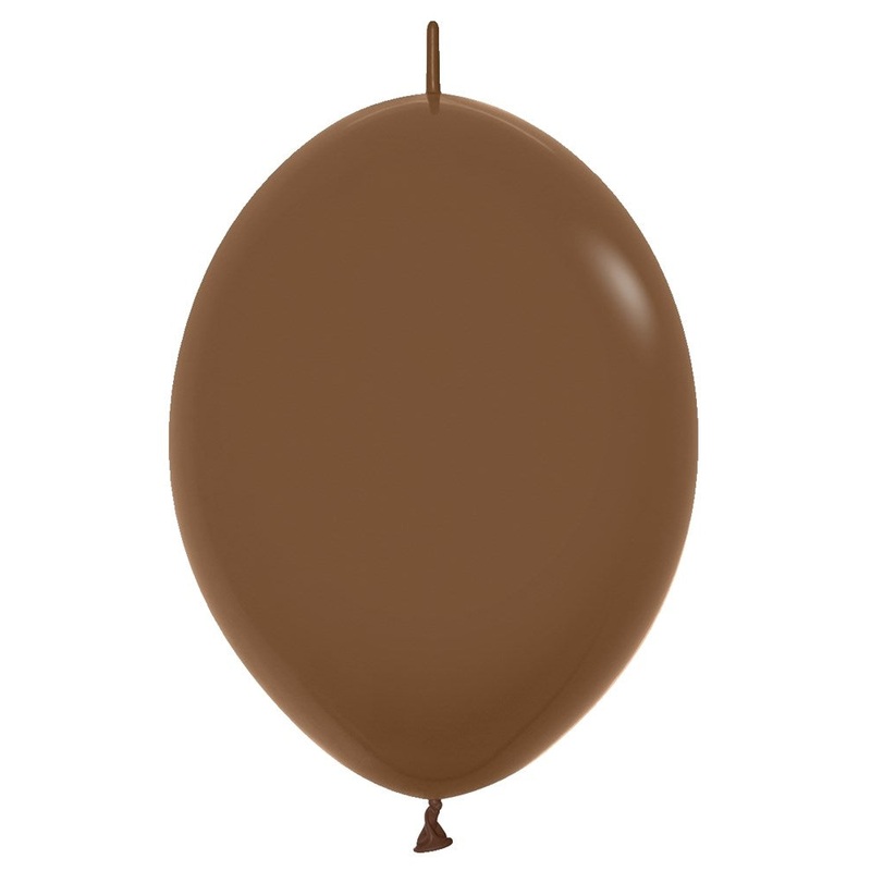 12 inch Sempertex Deluxe Coffee LINK-O-LOON 50ct
