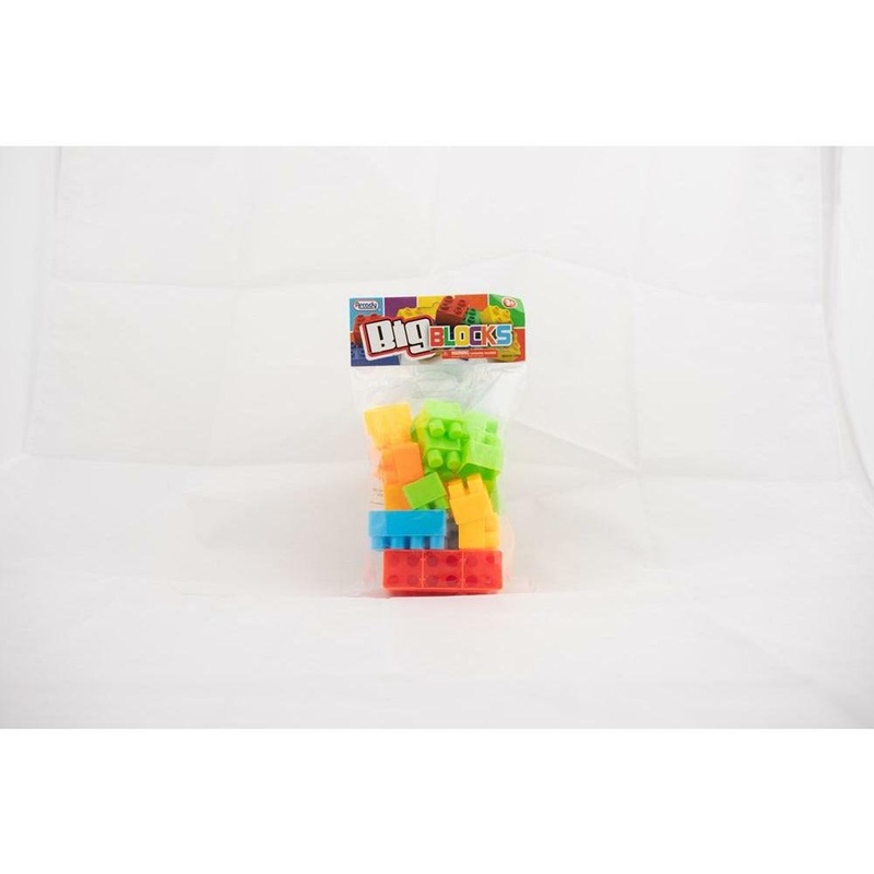 20Pc Jumbo Blocks In Poly Bag W/ Header