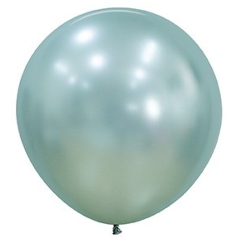 24 inch Sempertex Silk Cool Mint Latex Balloons 10ct
