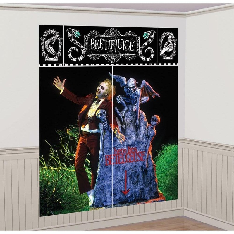 Beetlejuice Wall Scene Setters Decorating Kit 5ct