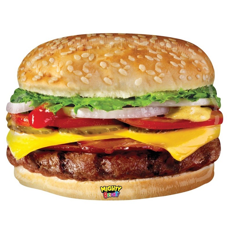 Betallic Mighty Cheeseburger 27 inch Mighty Bright Shape 1ct