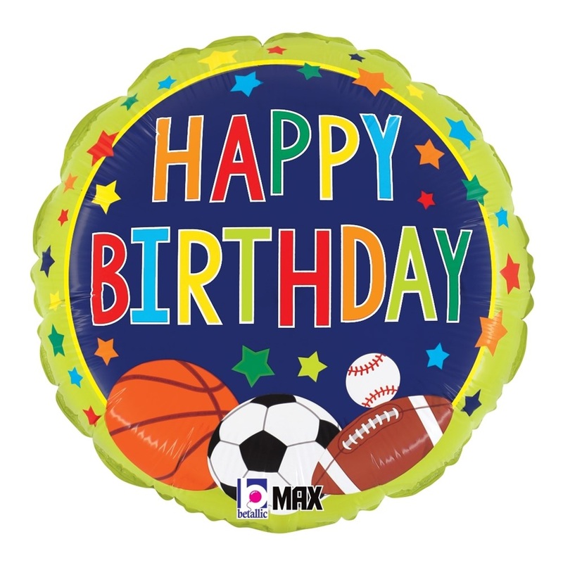 Betallic Multi-Sports Birthday 18 inch MAX Float 1ct